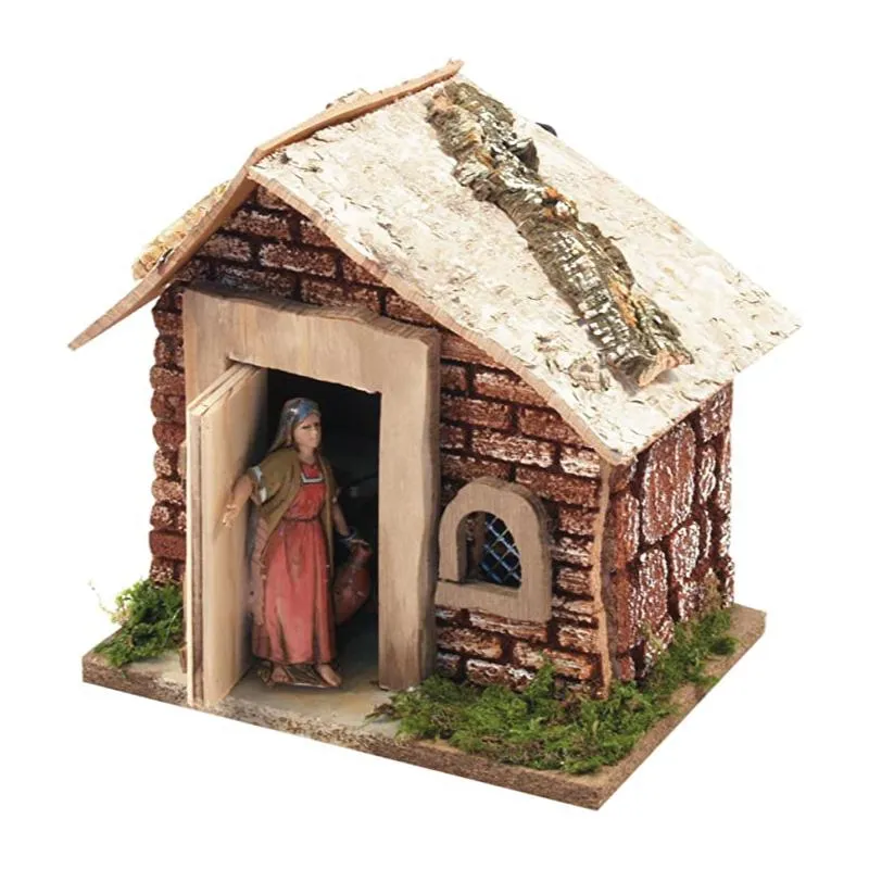 Scena per Presepe Donna che si affaccia 