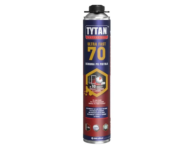 Schiuma poliuretanica Ultra Fast 70 Tytan 870 ml