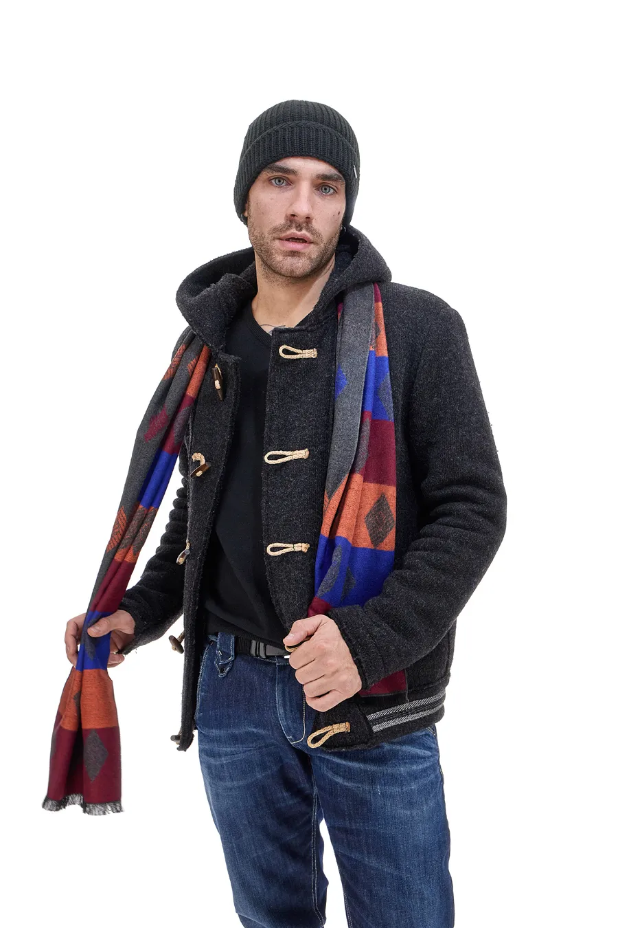 Sciarpa Arancione/Grigia Roncato 46.001.16