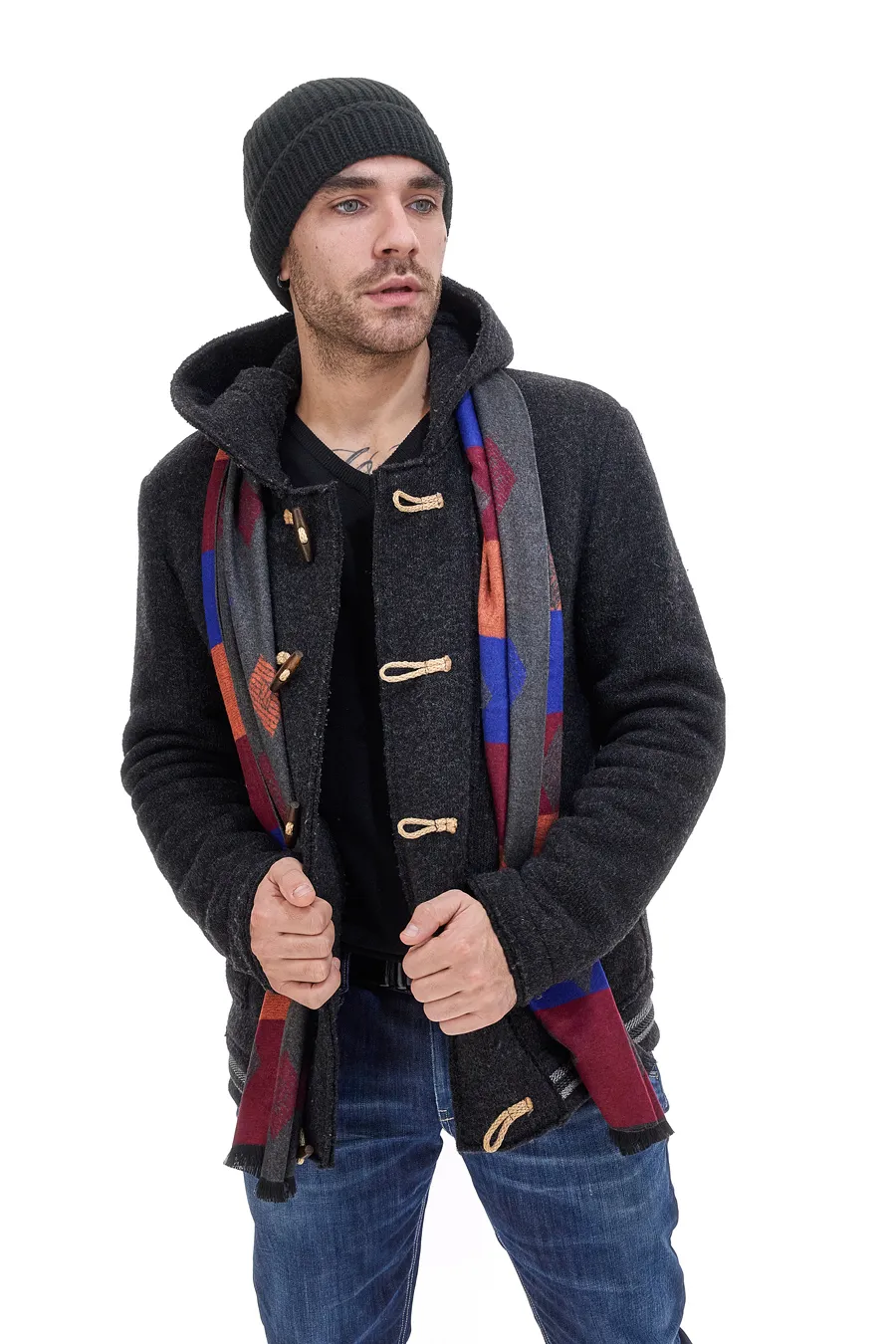 Sciarpa Arancione/Grigia Roncato 46.001.16
