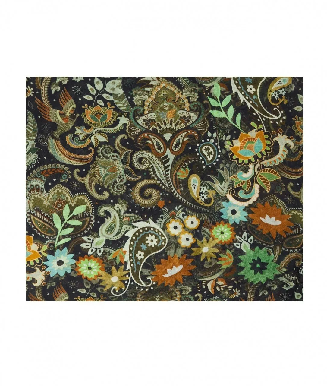 Sciarpa con stampa paisley multicolore multicolore
