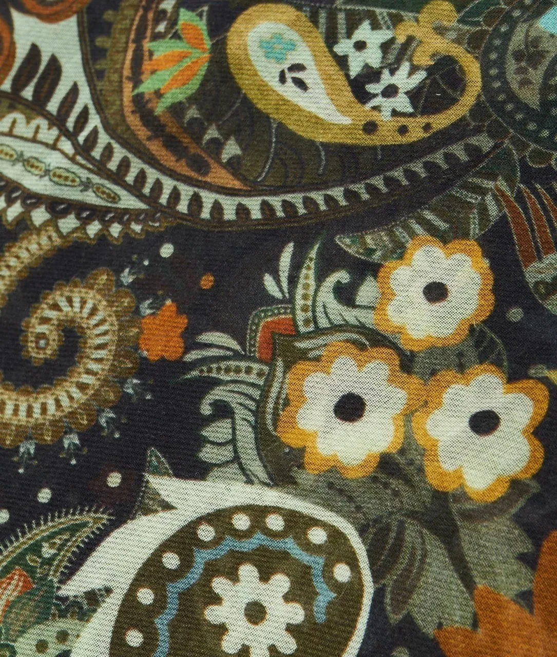 Sciarpa con stampa paisley multicolore multicolore
