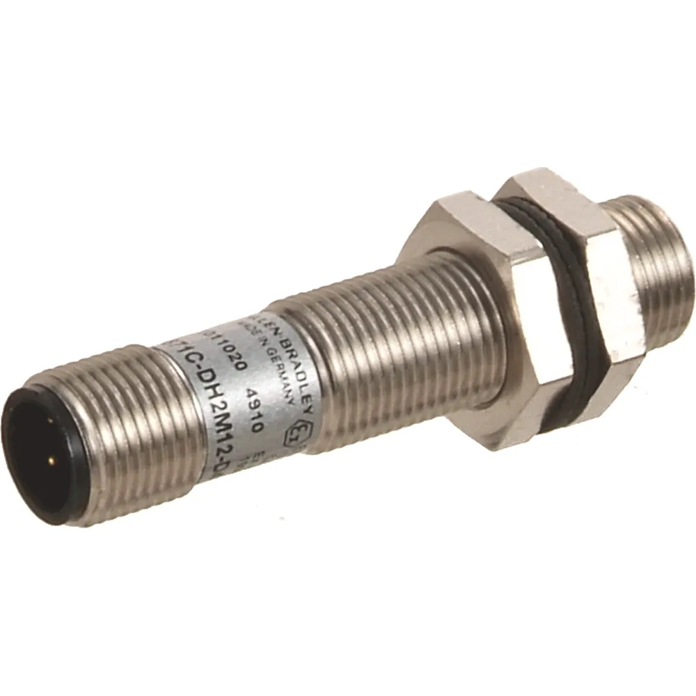 Sensore di prossimità Cilindro filettato Allen Bradley, M12, rilevamento 2 mm, 5 → 15 V c.c.