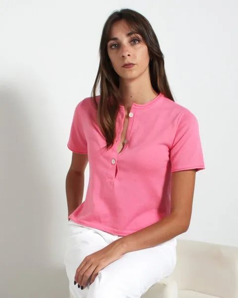 Serafino mezza manica cotone donna