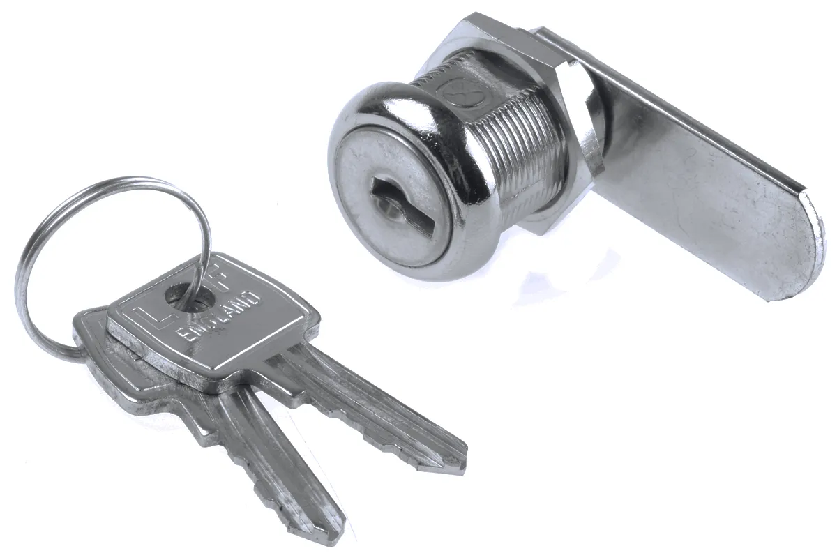 Serratura a camma con Chiave Euro-Locks a Lowe & Fletcher group Company, foro 19.1 x 16.6mm