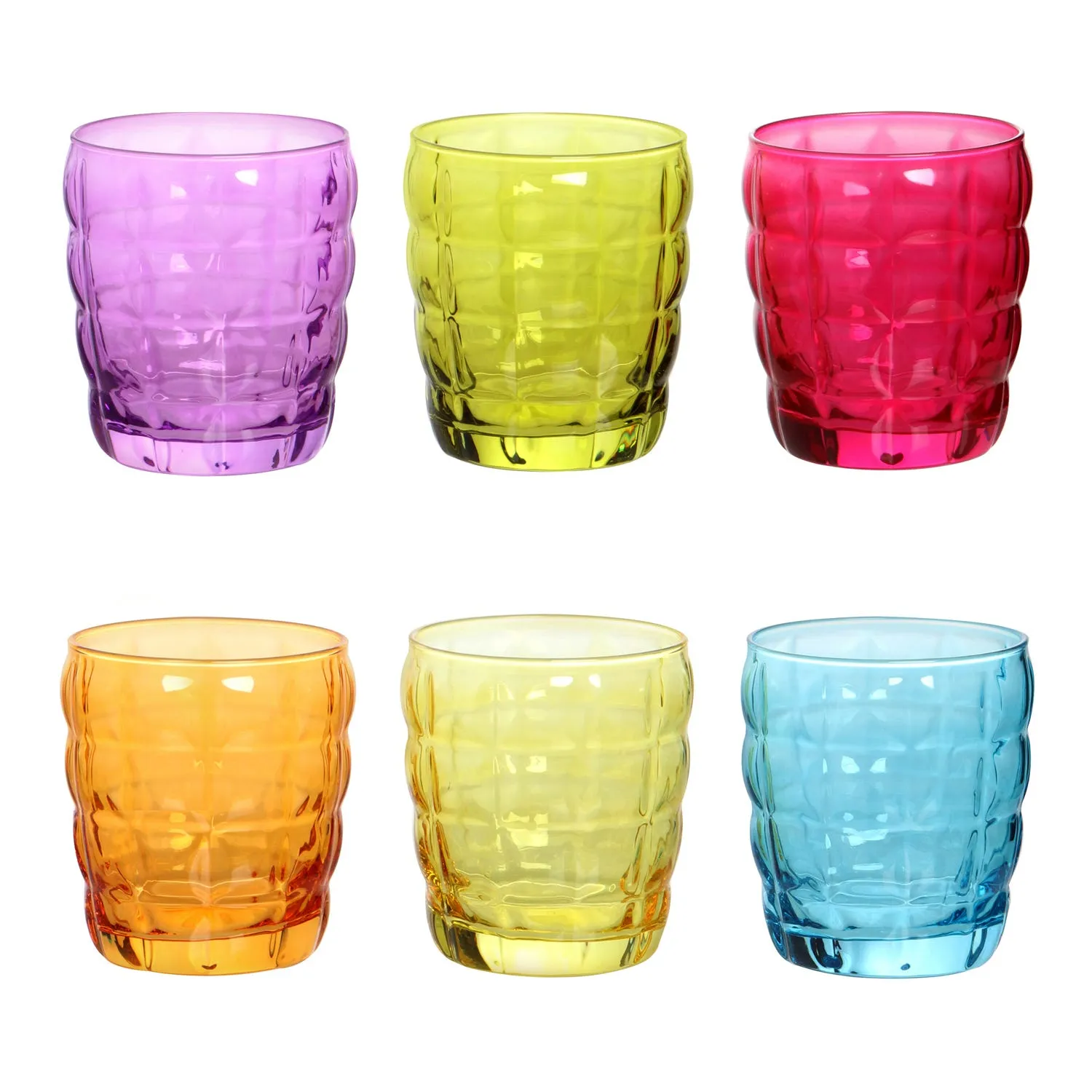 Set 6 bicchieri colorati vetro Horizon - Pasabahce 