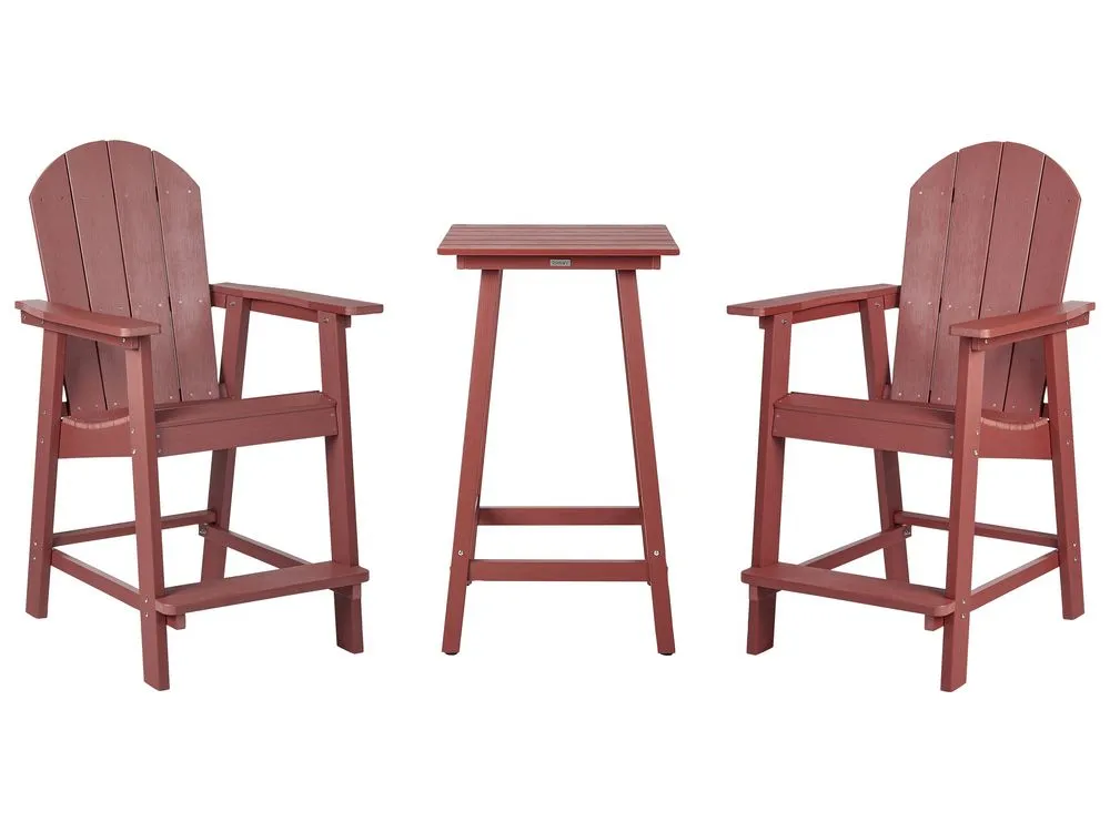 Set bistrot ADIRONDACK Rosso