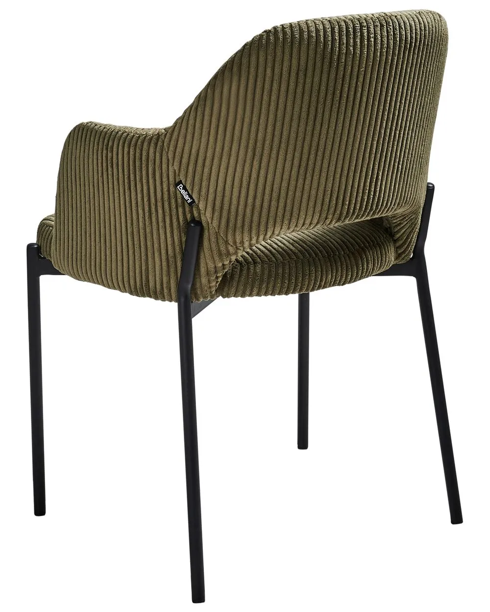 Set di 2 sedie da pranzo RATON Velluto a coste Verde oliva