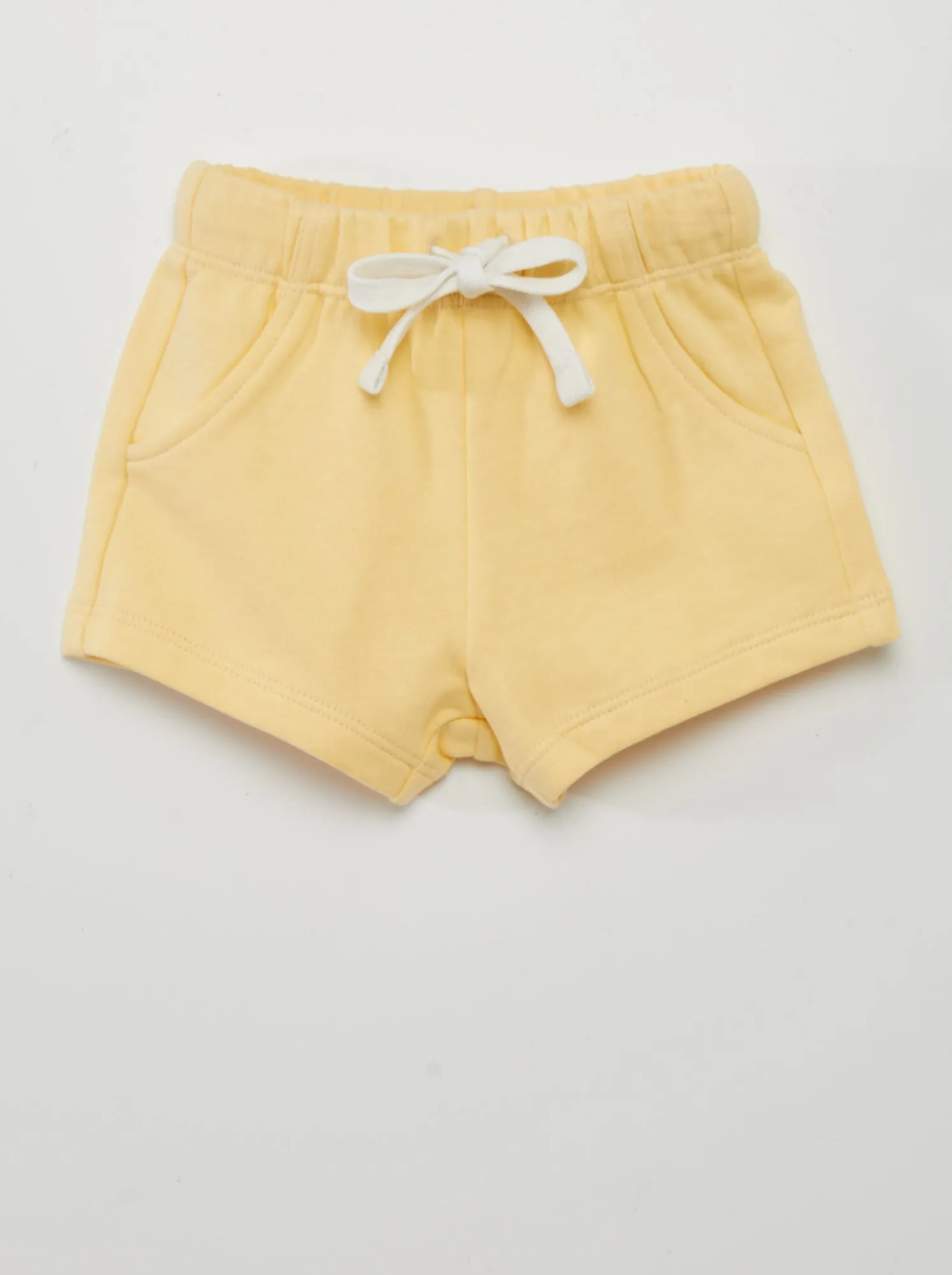 Set di 2 shorts in tessuto felpato leggero - MARRONE