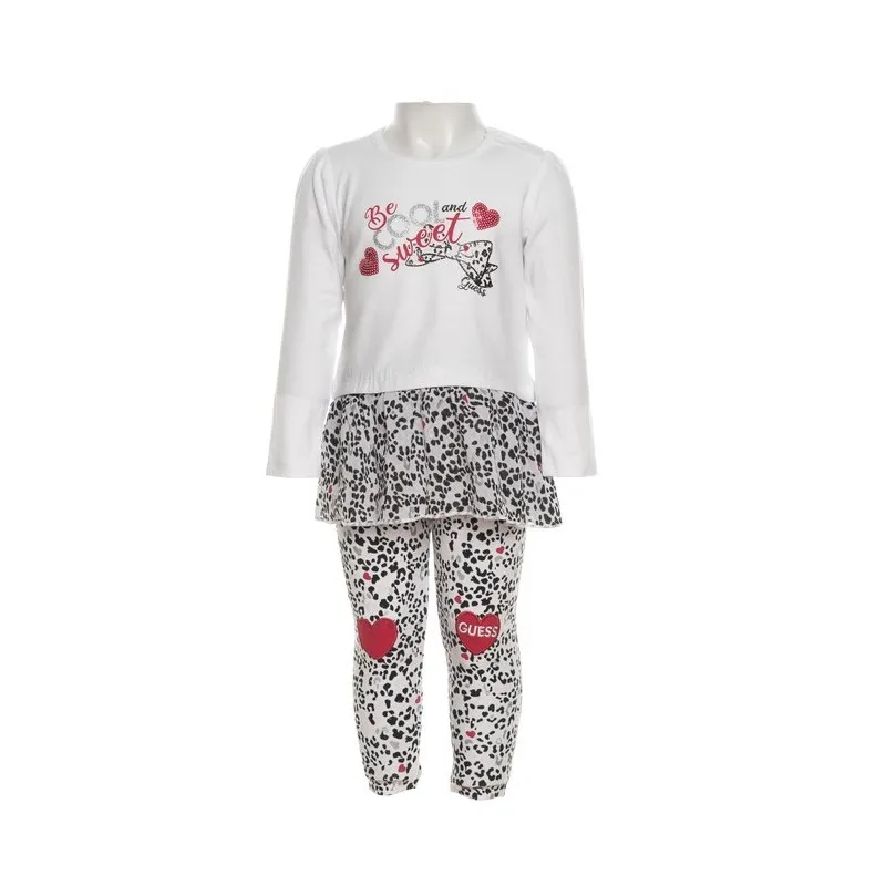 SET LS T-SHIRT+LEGGINGS DA BAMBINA GUESS