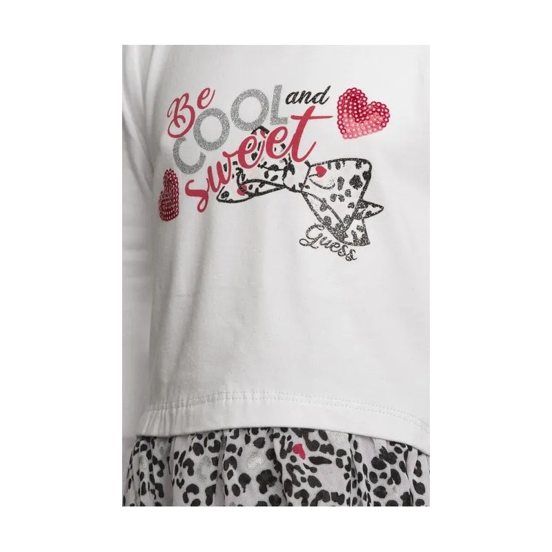 SET LS T-SHIRT+LEGGINGS DA BAMBINA GUESS