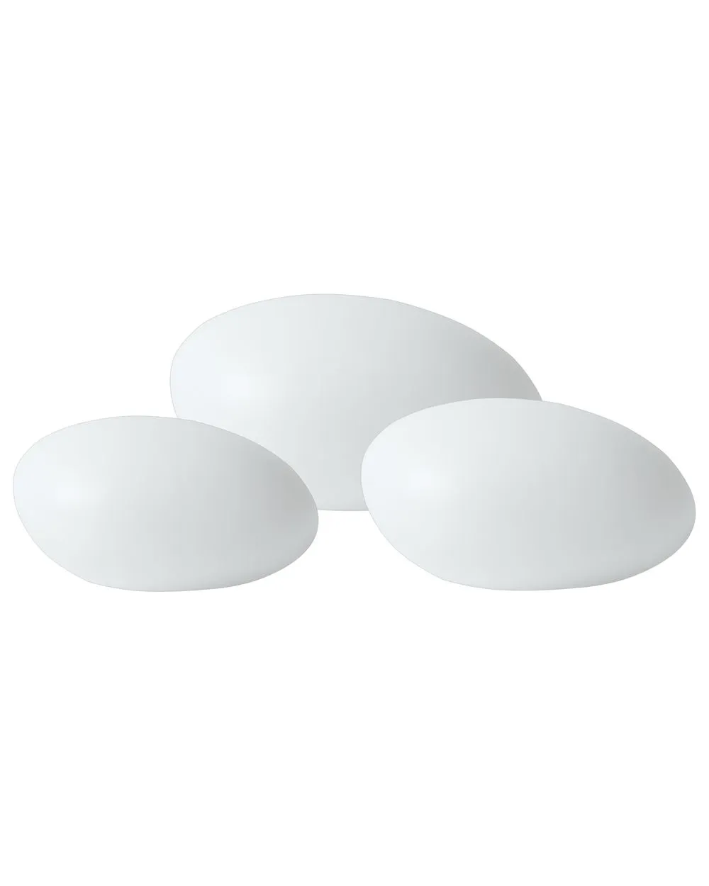 Set of 3 Outdoor LED Decorative Lamps FARALLON White