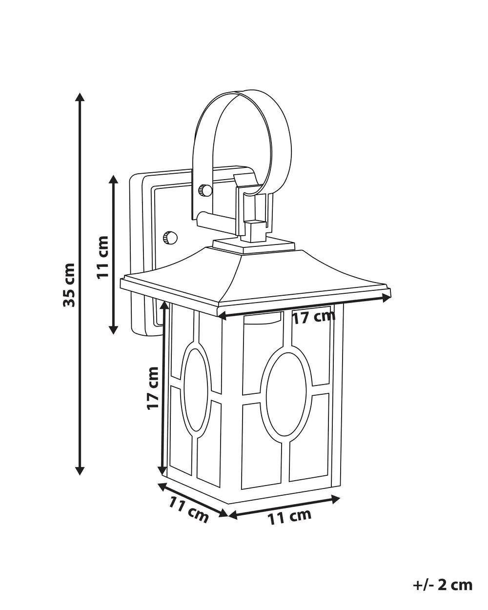 SHAGGIE Outdoor Wall Light Brown