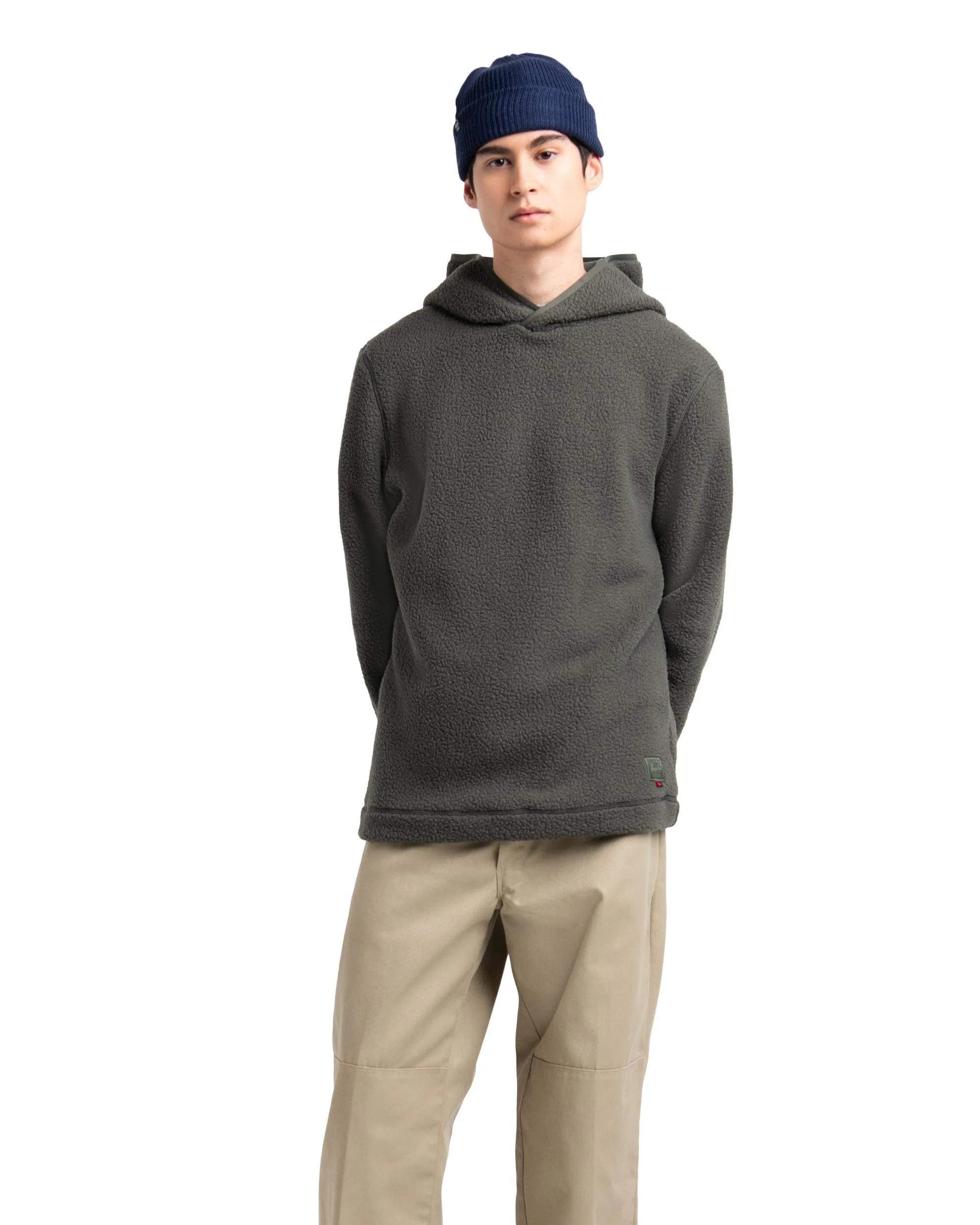 Sherpa Hoodie Dark Olive