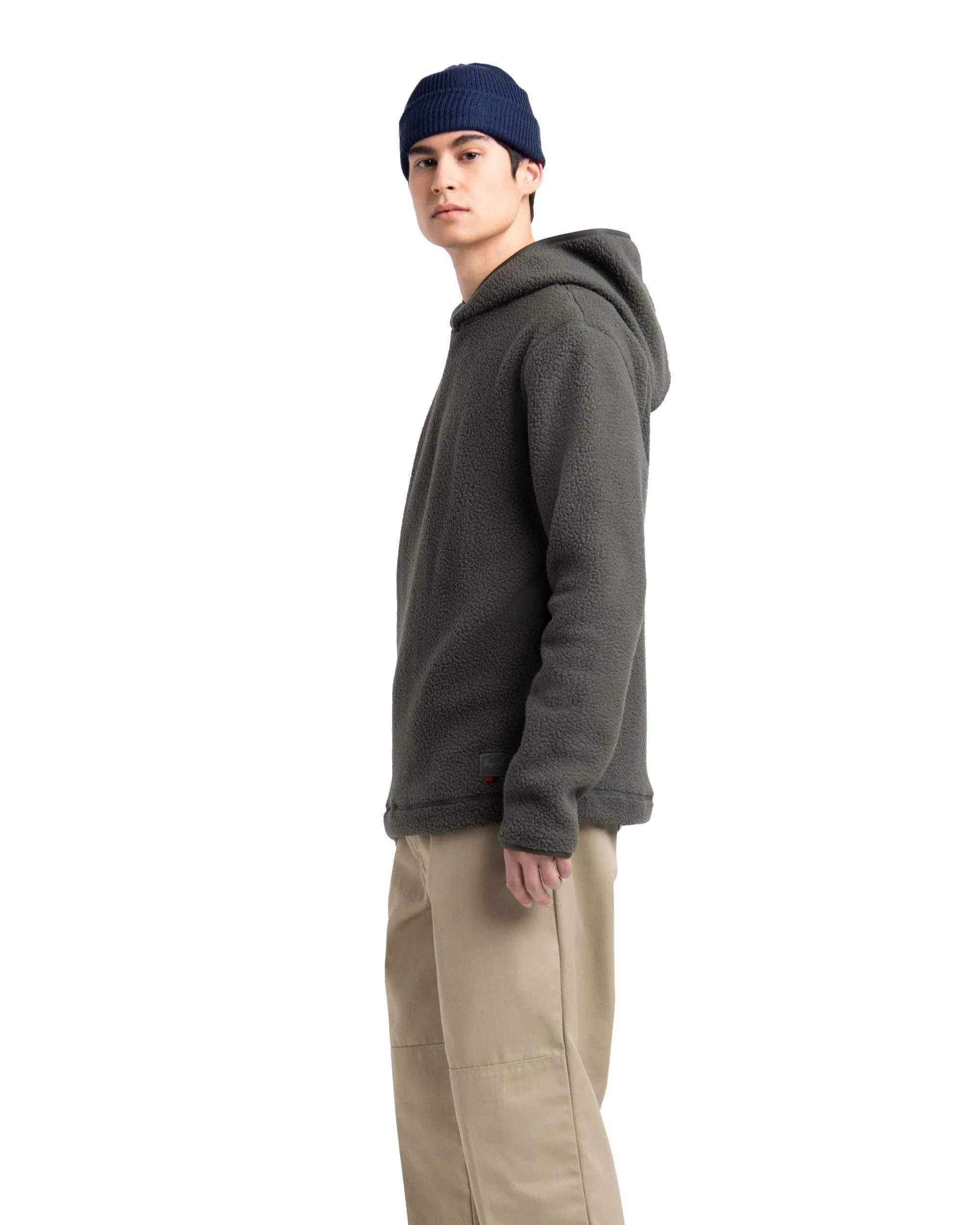 Sherpa Hoodie Dark Olive