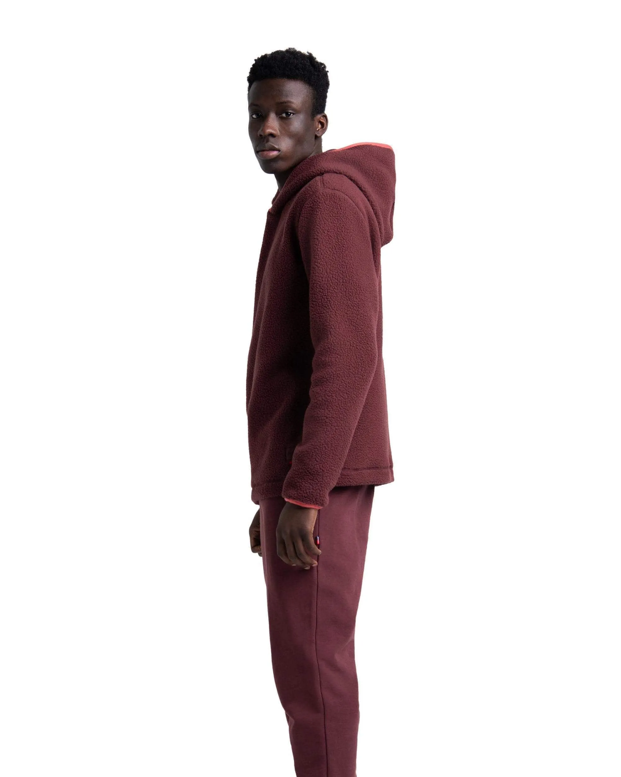 Sherpa Hoodie Plum