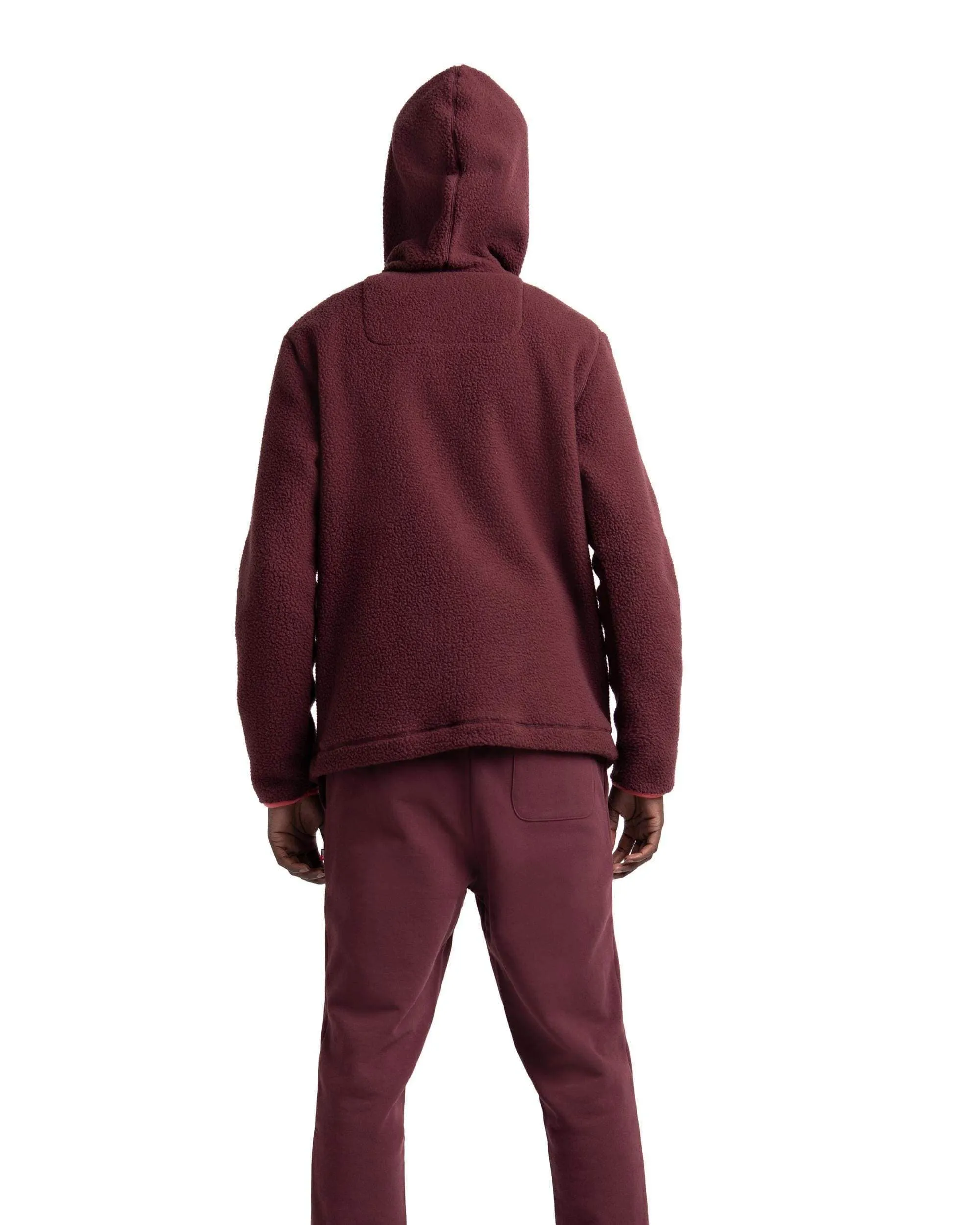 Sherpa Hoodie Plum