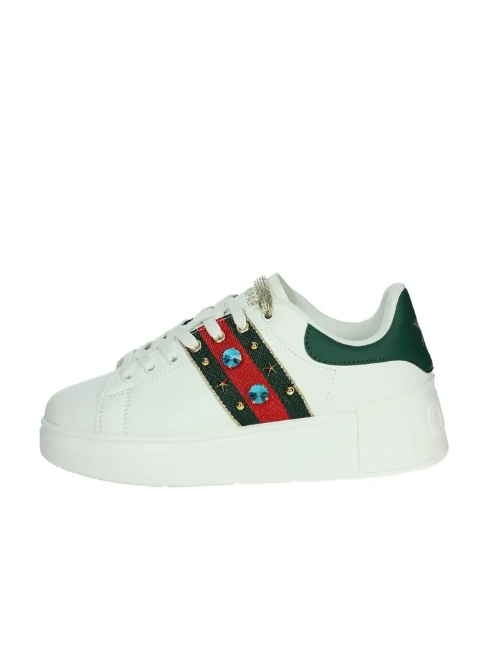 SHOP ART  SNEAKERS BASSA SAS240710 BIANCO/VERDE