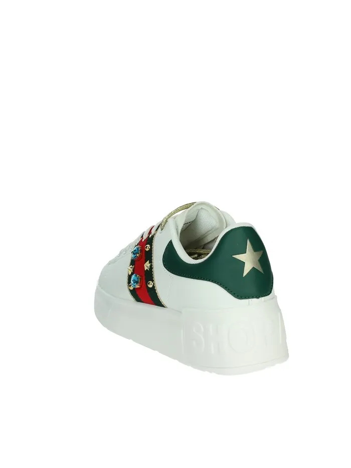SHOP ART  SNEAKERS BASSA SAS240710 BIANCO/VERDE