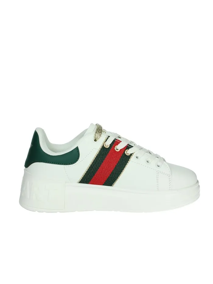 SHOP ART  SNEAKERS BASSA SAS240710 BIANCO/VERDE