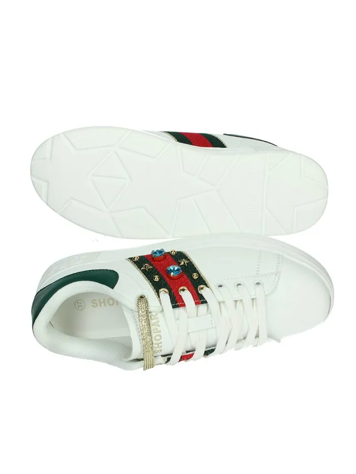 SHOP ART  SNEAKERS BASSA SAS240710 BIANCO/VERDE