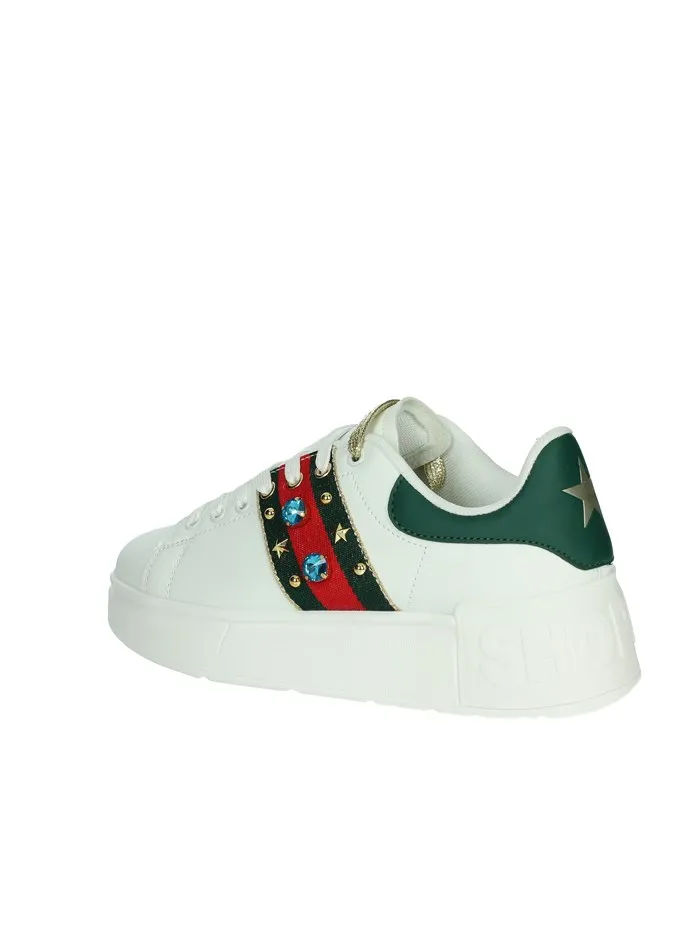 SHOP ART  SNEAKERS BASSA SAS240710 BIANCO/VERDE