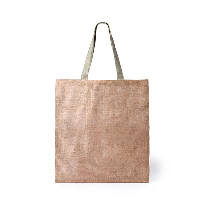 Shopper personalizzata in juta e cotone DHAR | GENERAL MARKETING