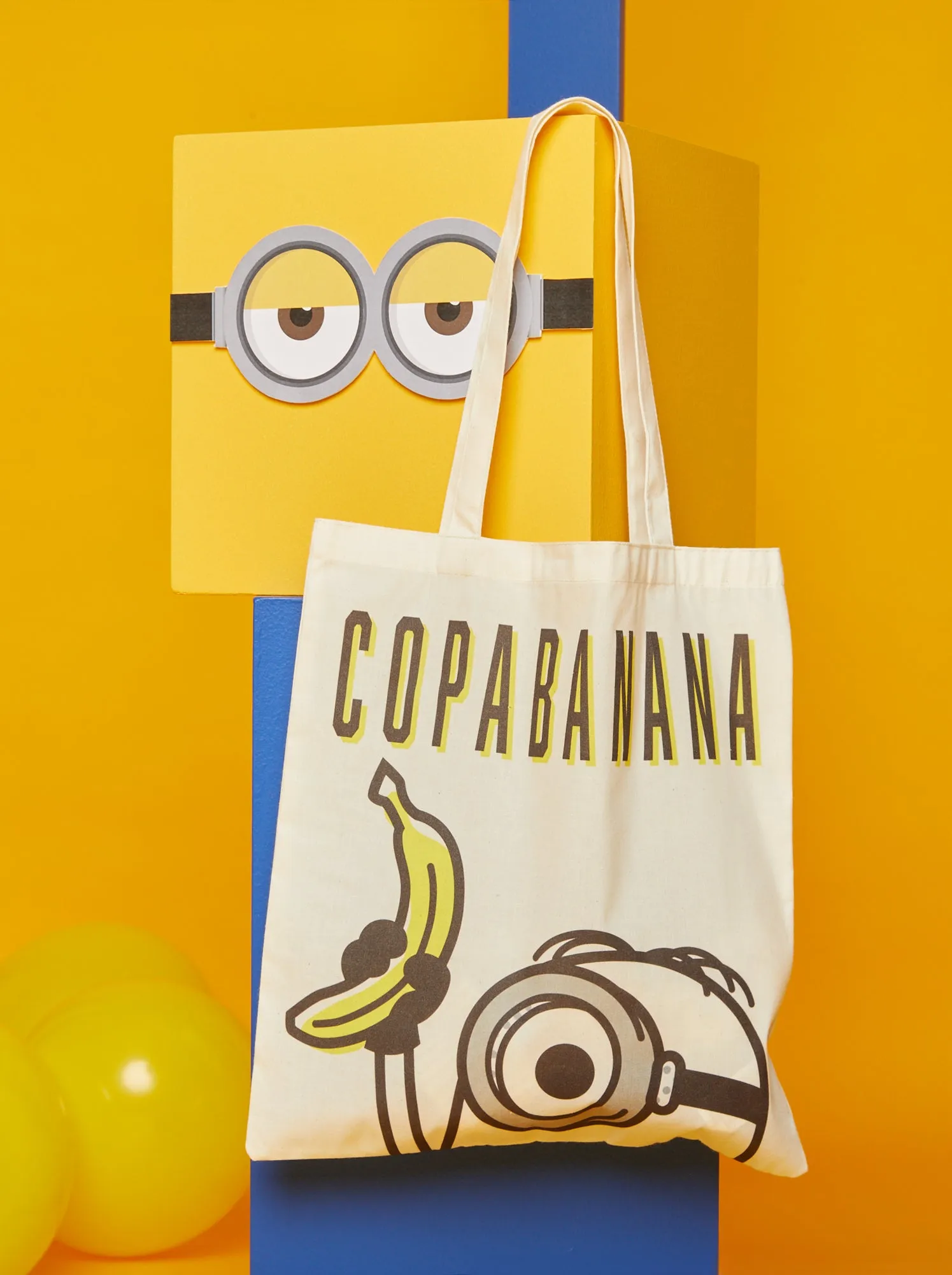 Shopping bag 'I Minions' in tela - BIANCO