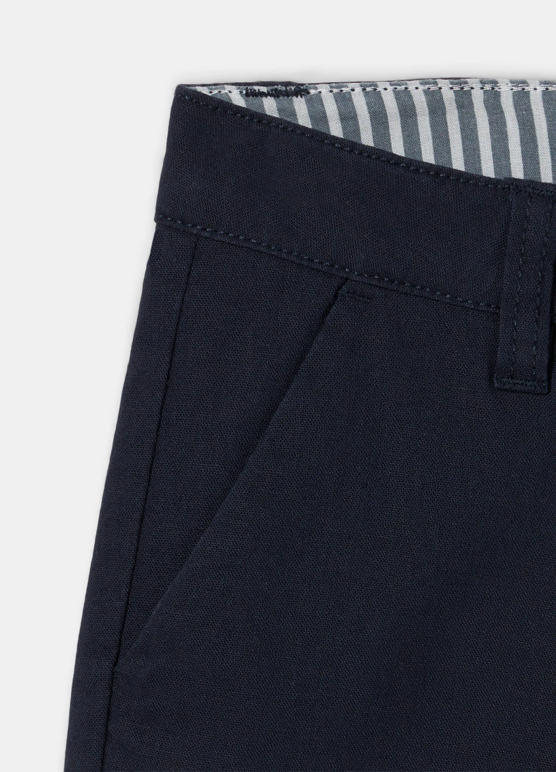 Shorts chino misto lino ragazzo