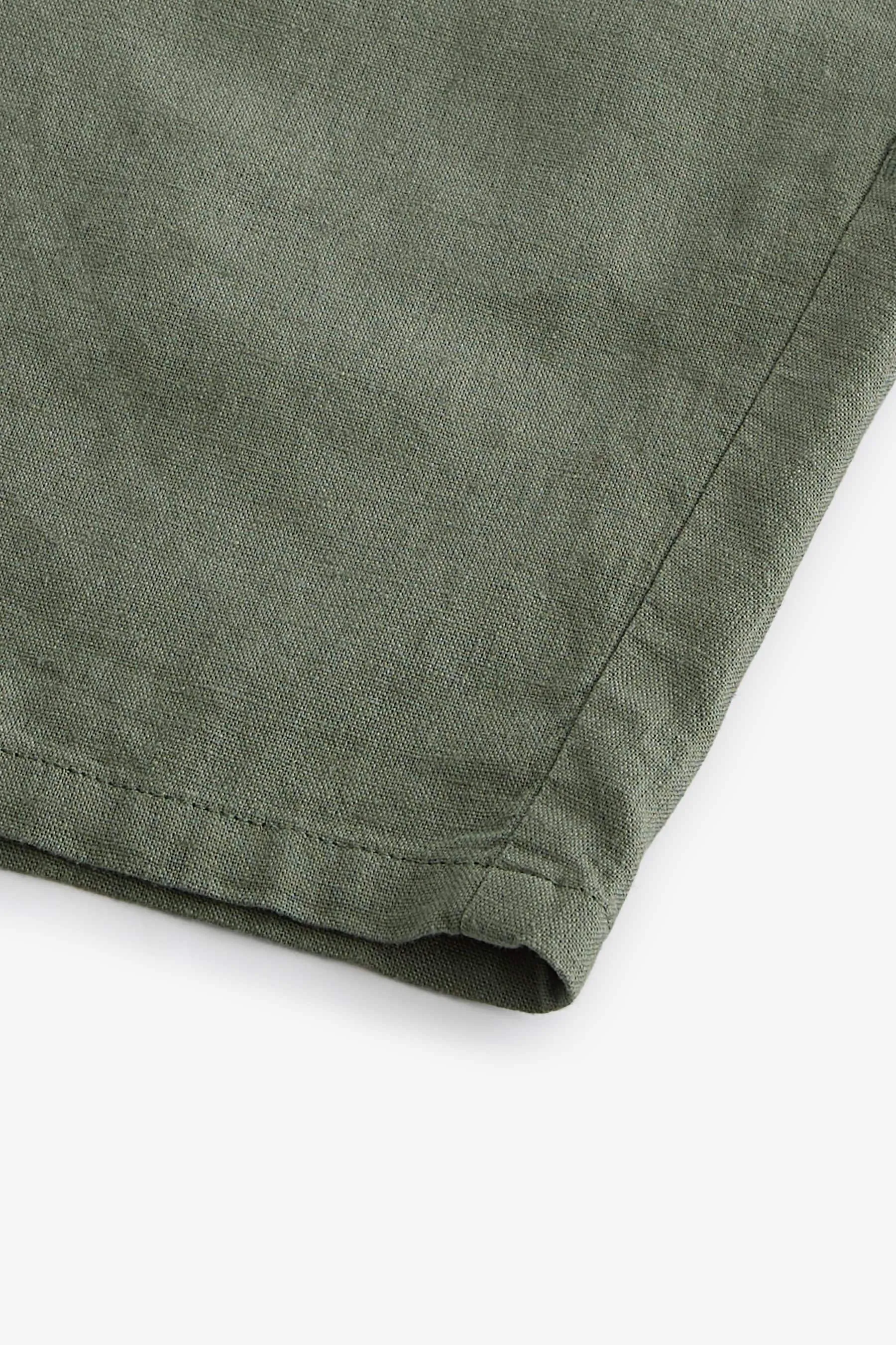 Shorts in viscosa e lino