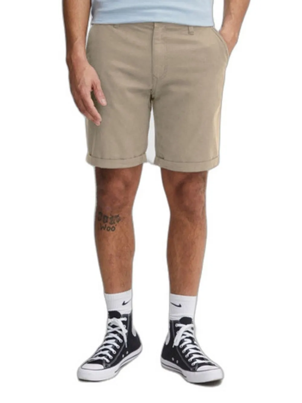 Shorts Uomo in misto lino e cotone