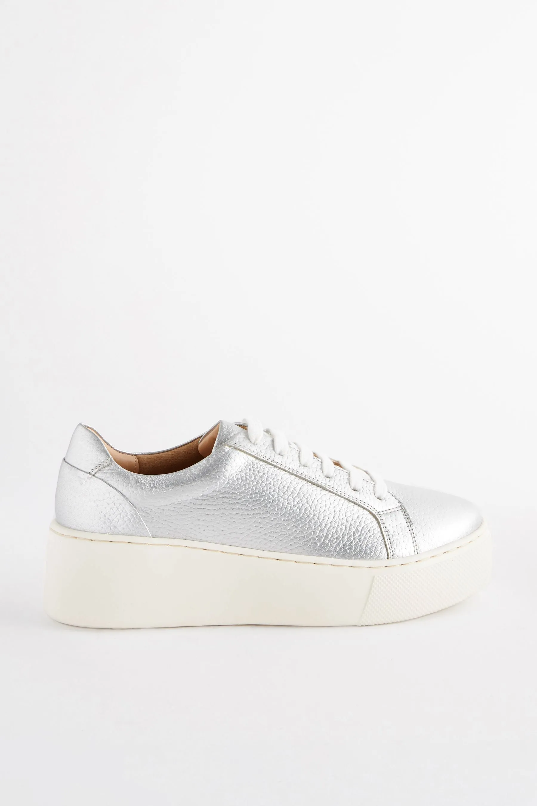 Signature - Forever Comfort® - Scarpe da ginnastica in pelle con zeppa spessa