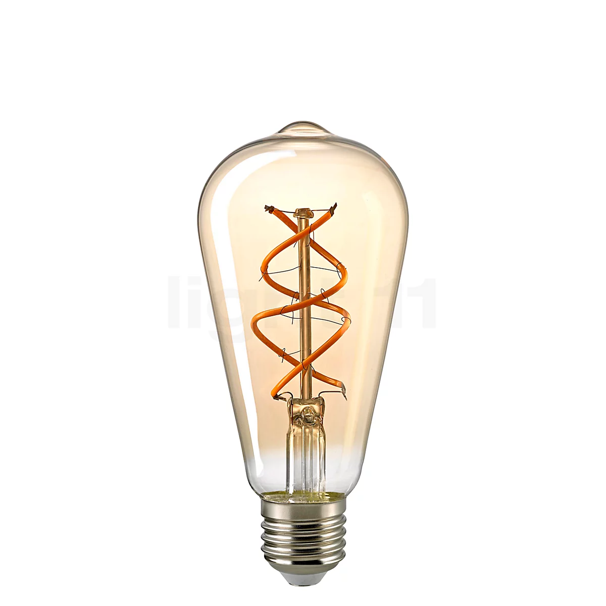 Sigor CO64-dim 5W/gd 820, E27 Filament LED curved
