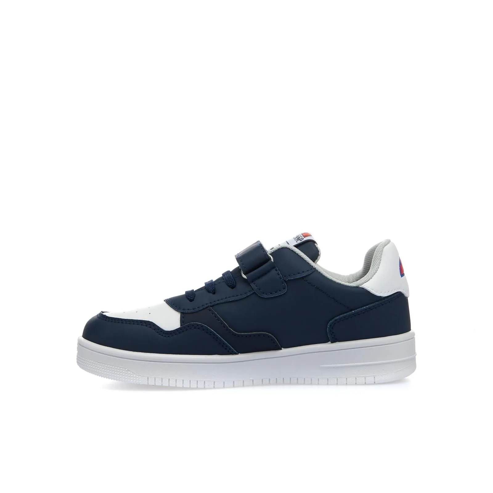 Sneakers basket da bambino blu con strappo e lacci