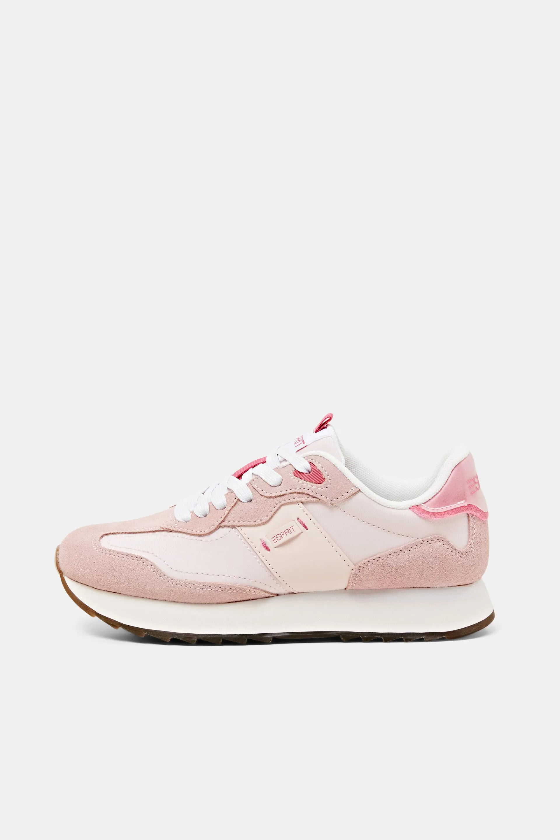Sneakers in pelle con plateau