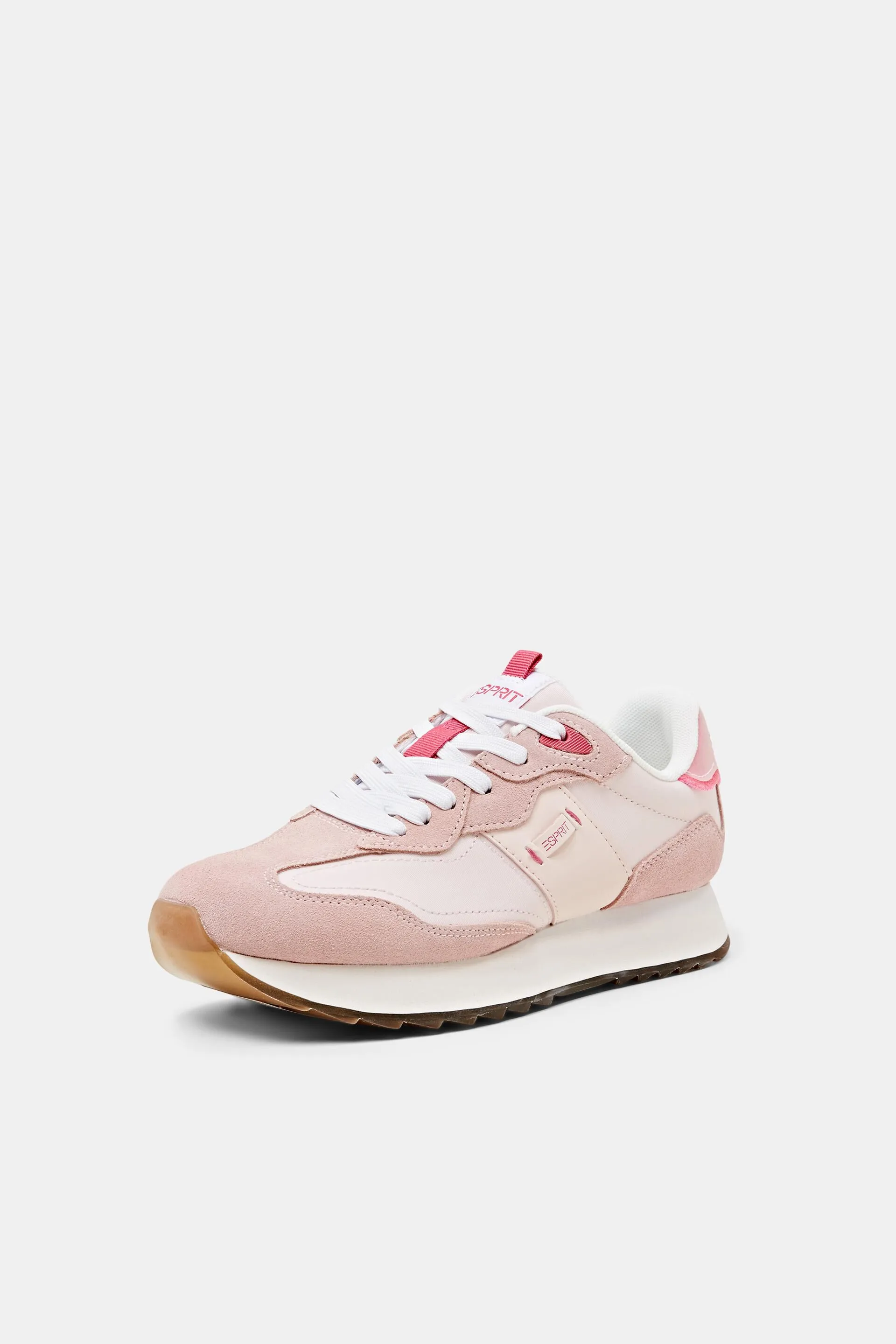 Sneakers in pelle con plateau