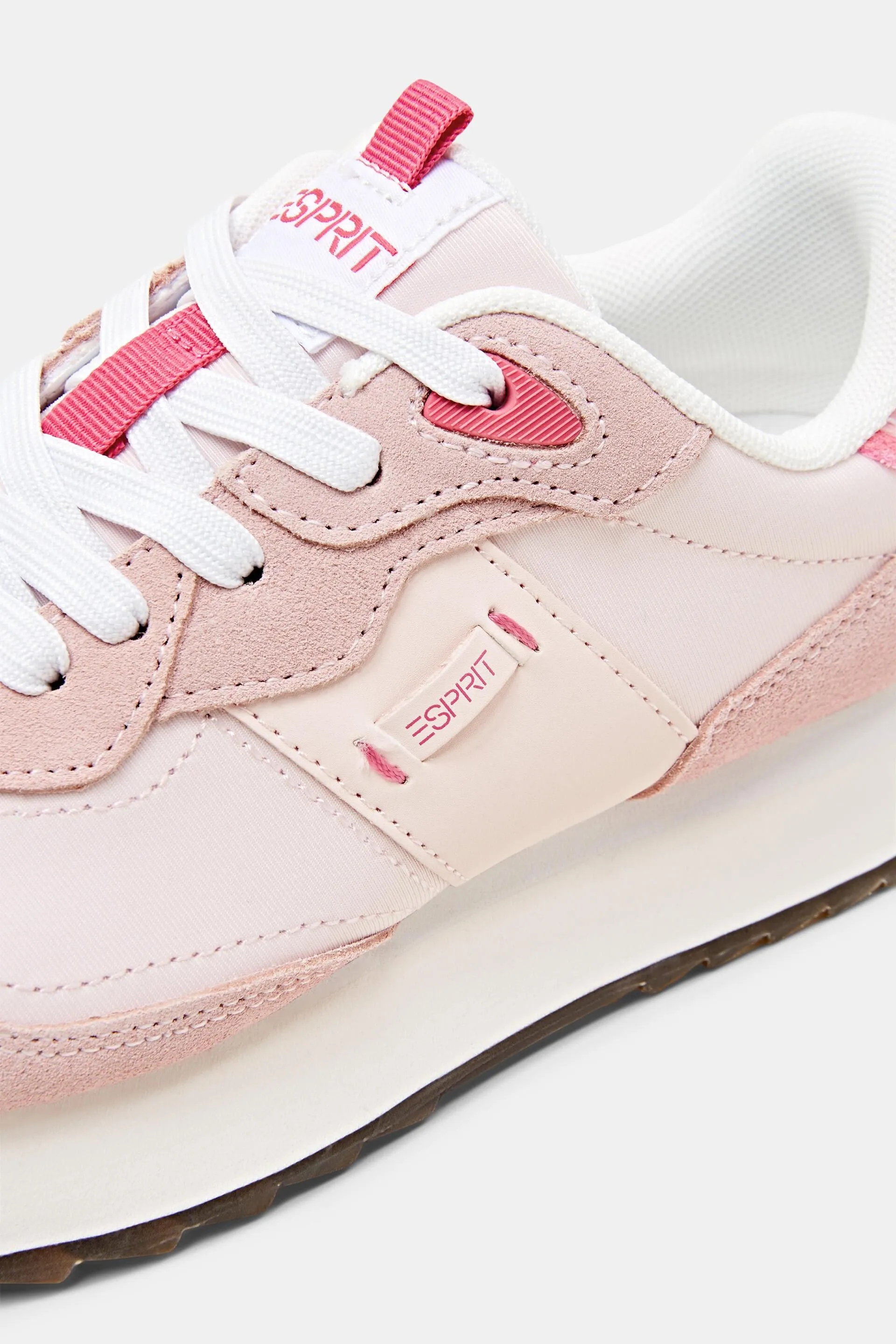 Sneakers in pelle con plateau