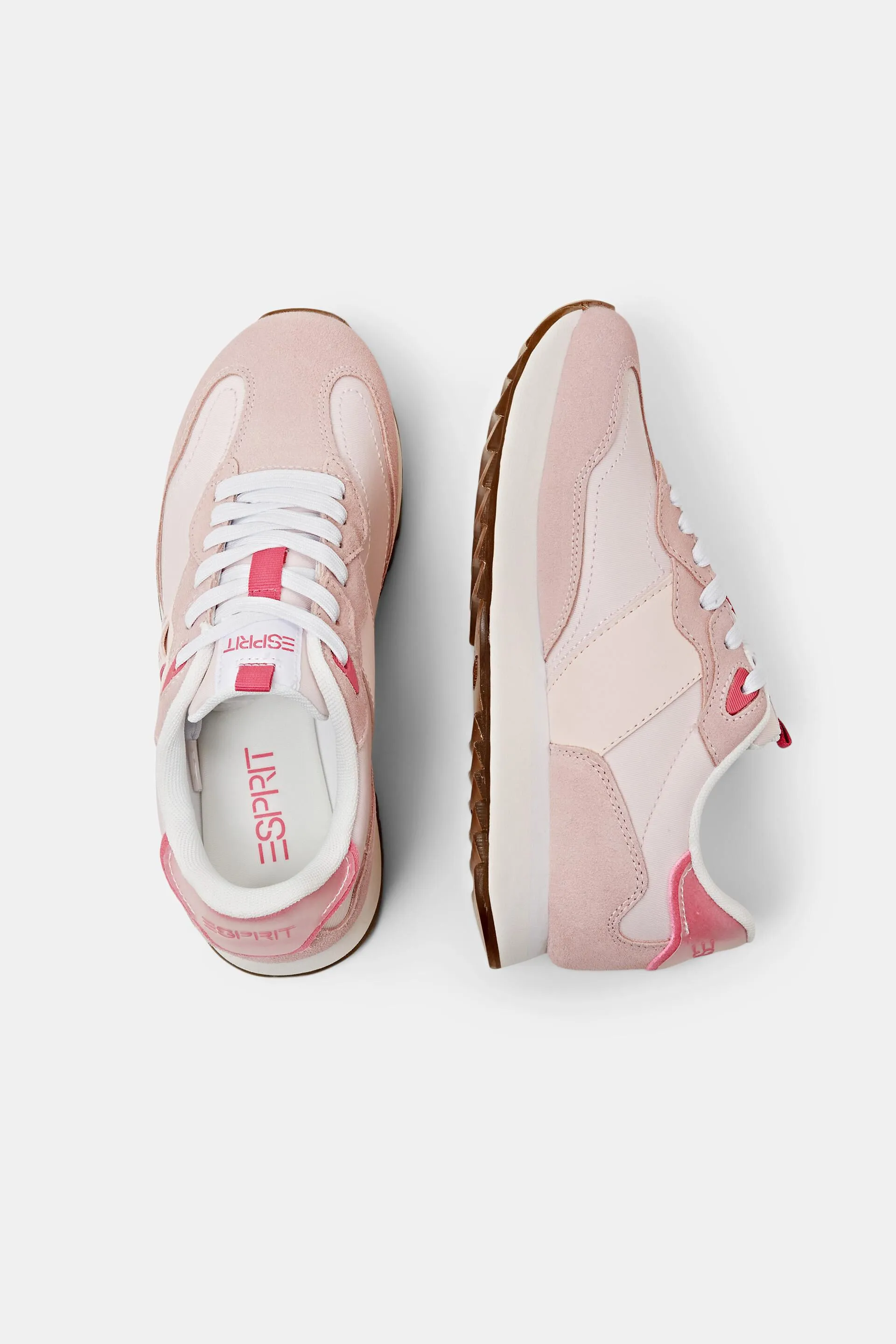 Sneakers in pelle con plateau