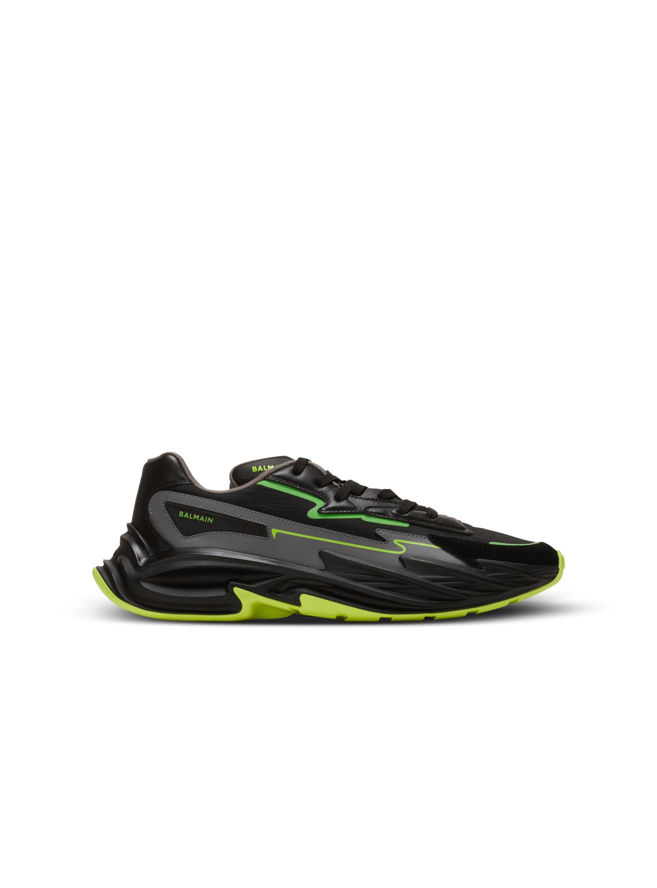 Sneakers Run-Row in pelle e nylon