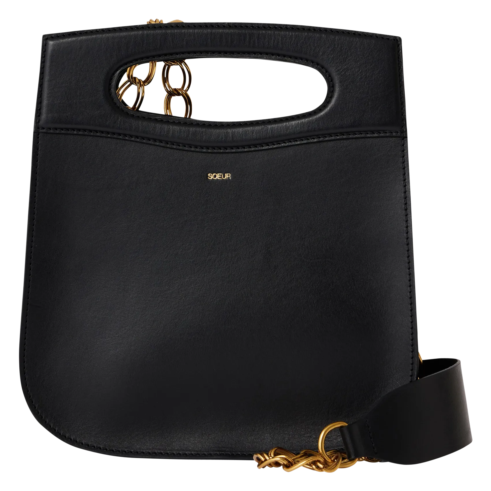  SOEUR   CHERI - Borsa a tracolla in pelle di vacchetta | Nero