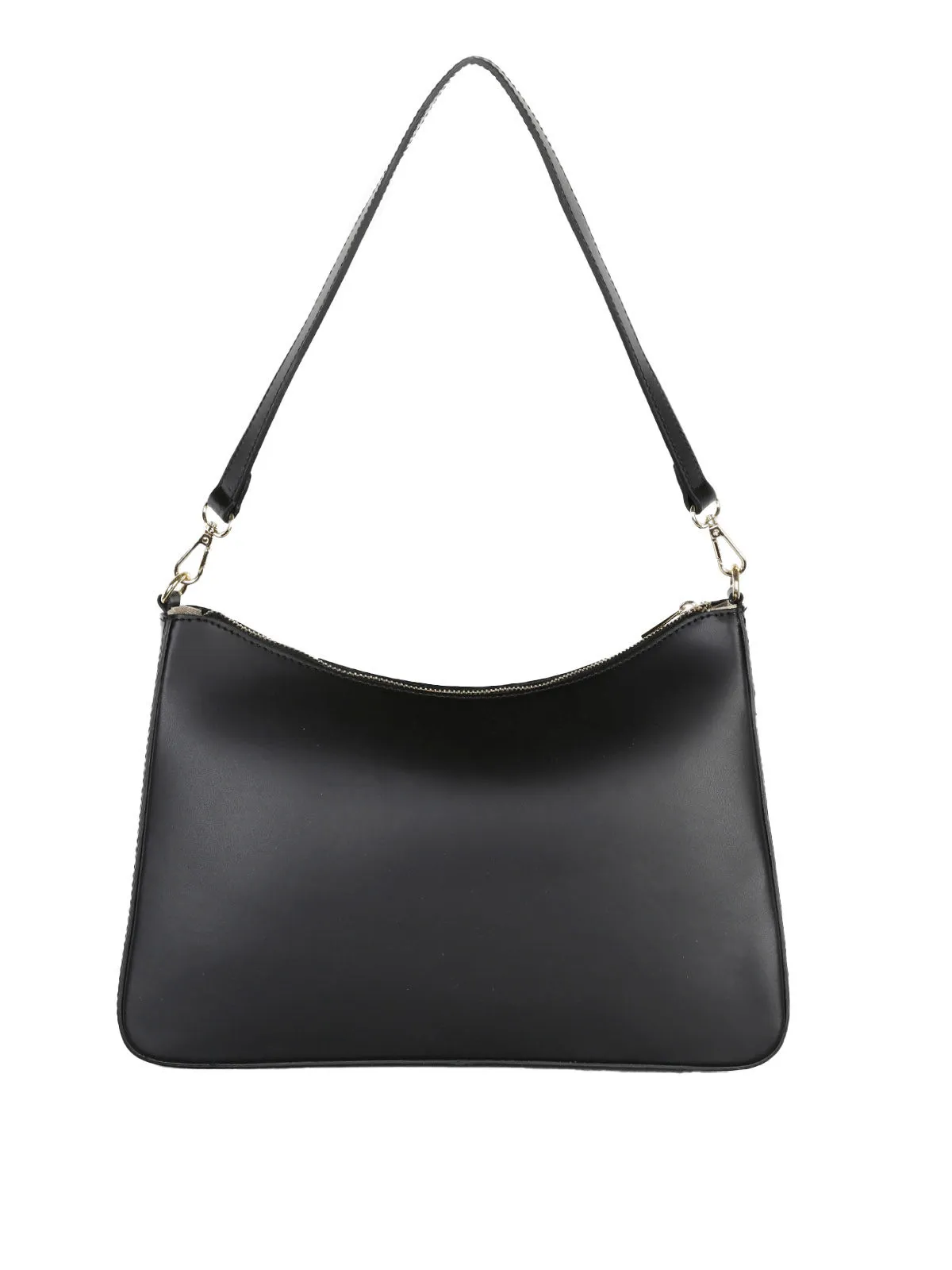 Solada Starre Baguette-Tasche aus echtem Leder