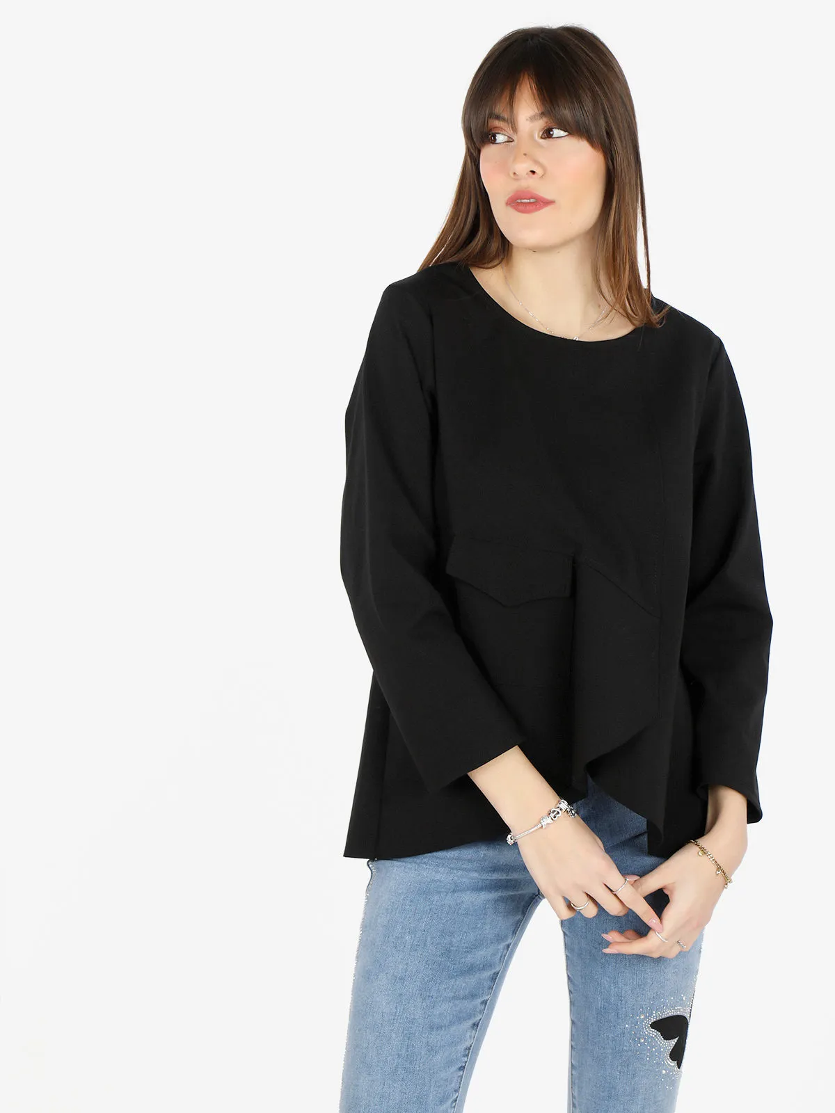 Solada T-shirt femme oversize avec poche