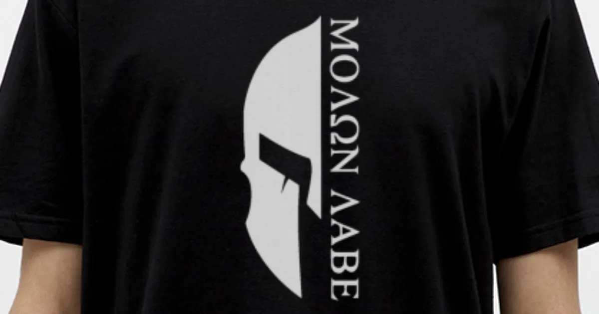 'Sparta - Molon Labe' Maglietta uomo 