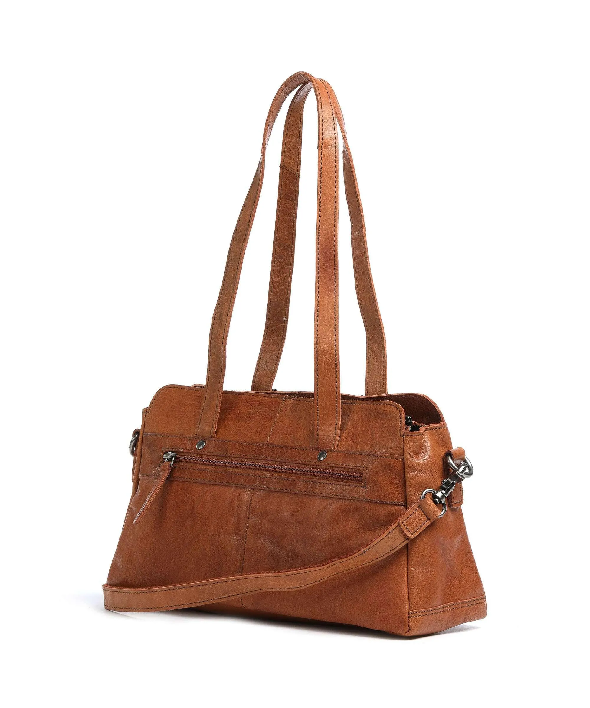  Spikes & Sparrow Bronco Borsa a spalla pelle di bufalo cognac  