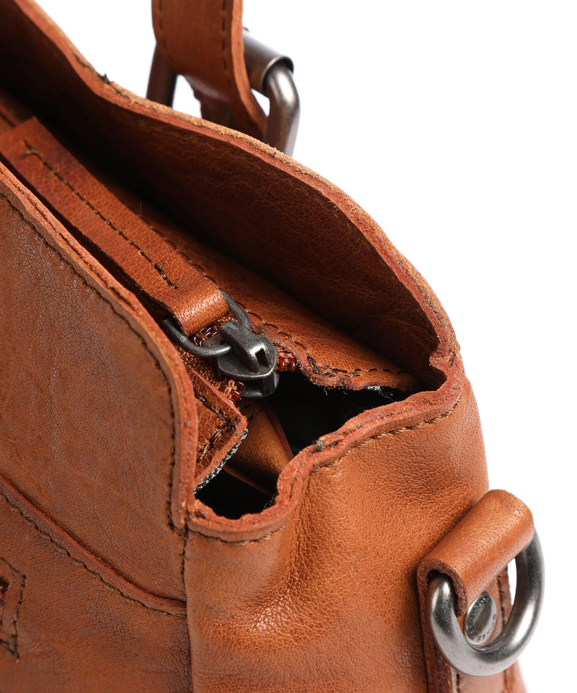  Spikes & Sparrow Bronco Borsa a spalla pelle di bufalo cognac  
