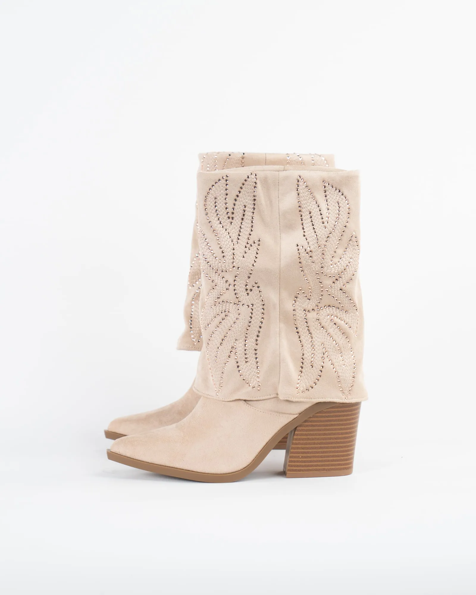 Stivale scamosciato - BEIGE