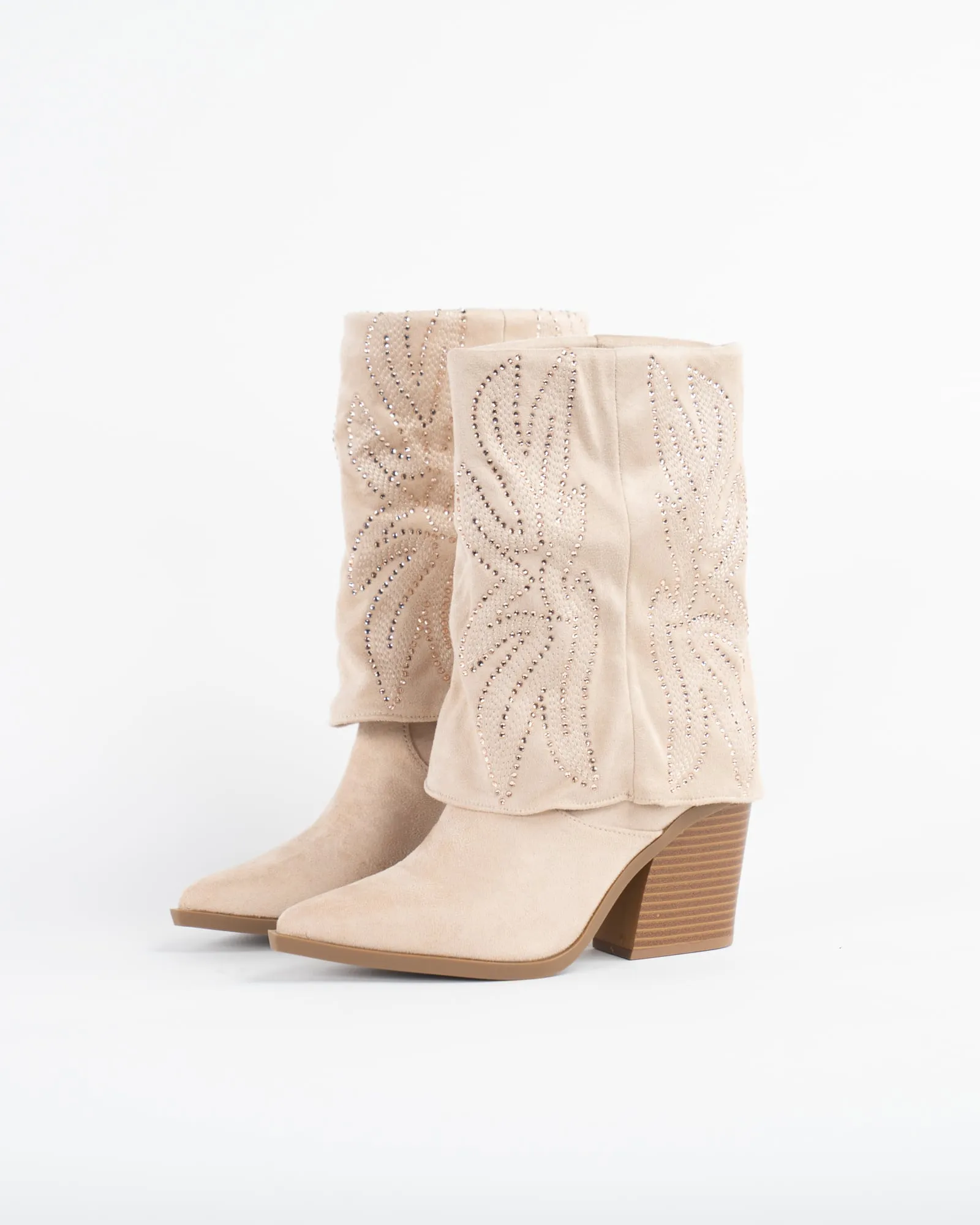 Stivale scamosciato - BEIGE