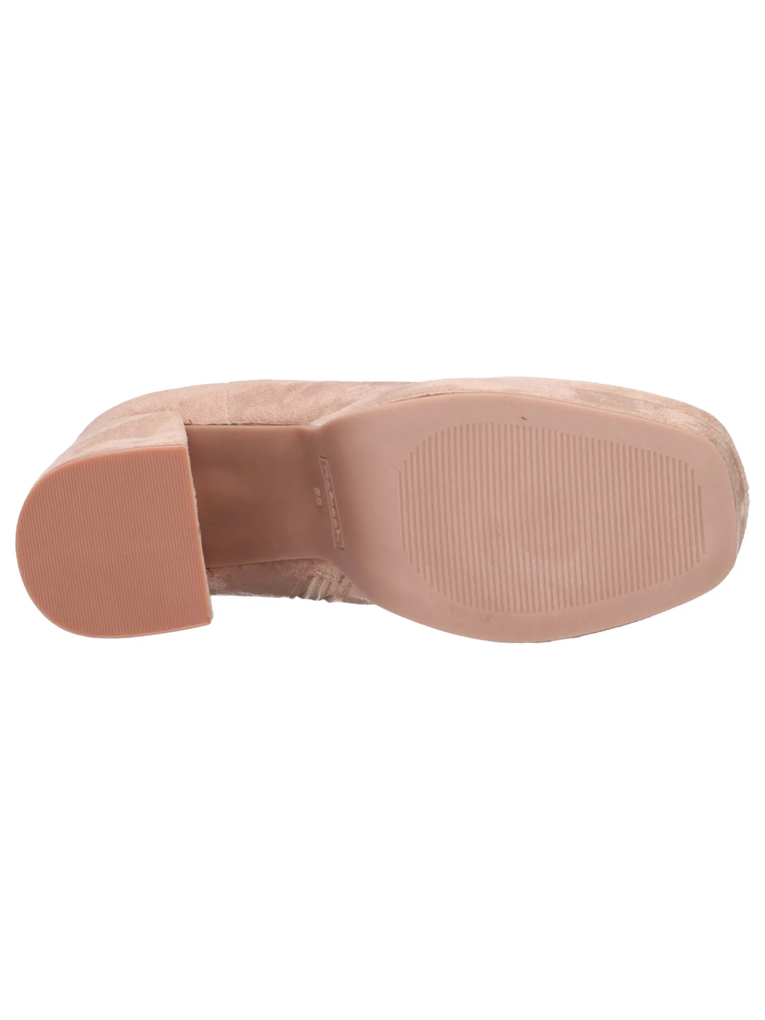 Stivaletto tacco largo Refresh Vegan da donna beige