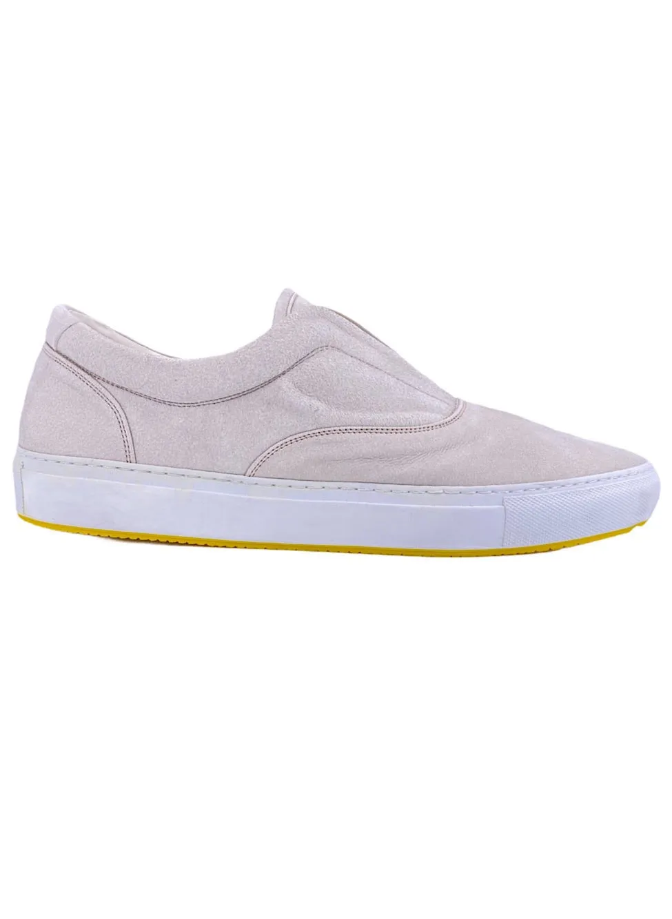 Svevo sneaker slip on suede bianco