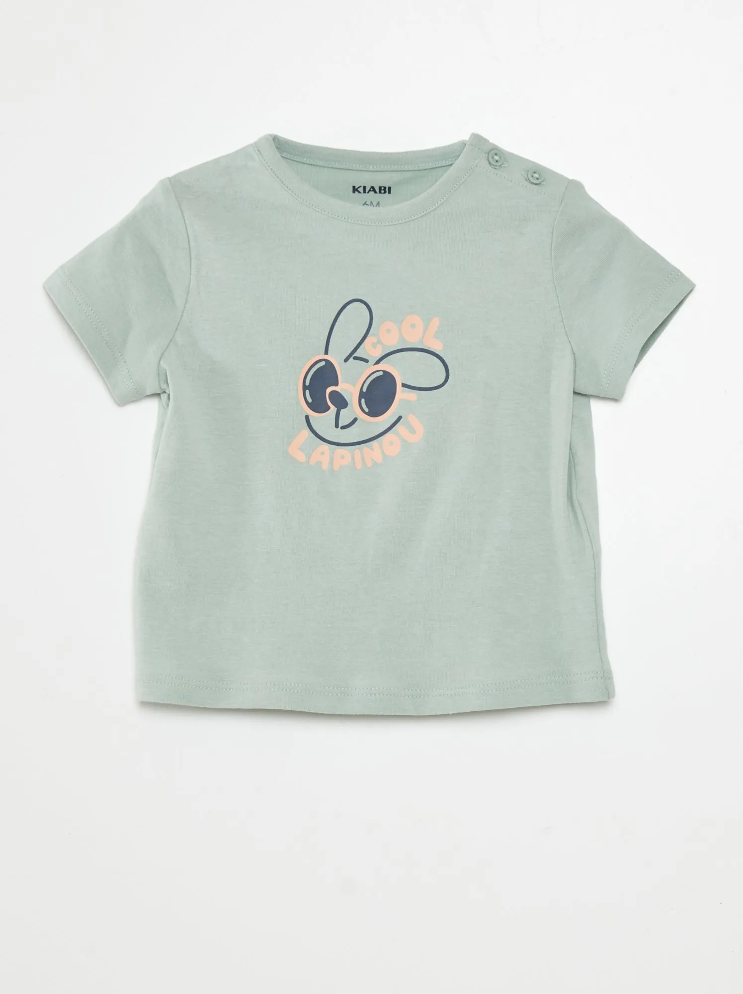 T-shirt a maniche corte stampata - VERDE